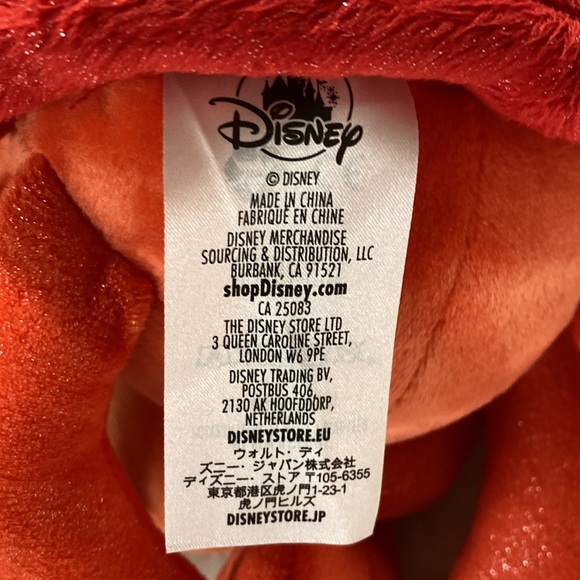 Disney The Little Mermaid Sebastian 30 Year Anniversary Plush Stuffed Animal - Picture 7 of 8